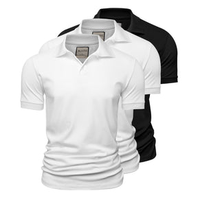 Kit 3 Polos Piquet Algodão Pima